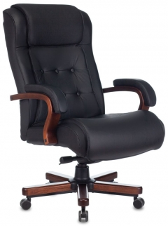 Кресло руководителя Бюрократ Бюрократ T-9926WALNUT/BLACK