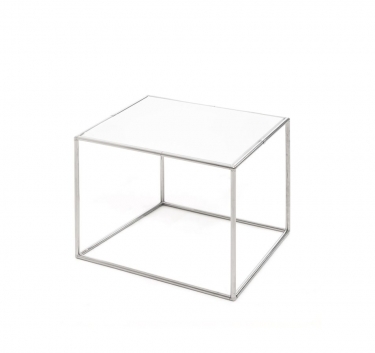 Стол кофейный Profoffice FESTA 4040 white chrome Белый Хром