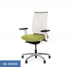 Кресло Profoffice DION W Mesh W 870 4DW alum SLW 58 Зеленый Белый Хром