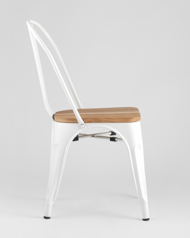Стул Stool Group TOLIX WOOD Белый