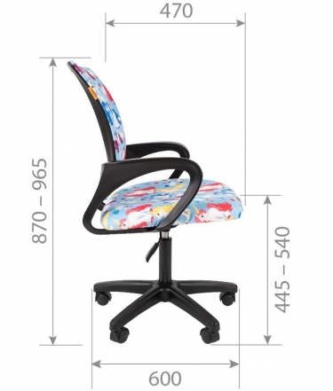 Детское кресло Chairman CHAIRMAN KIDS 103 LT black Единороги