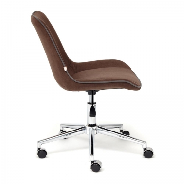 Кресло Tetchair STYLE флок , коричневый, 6