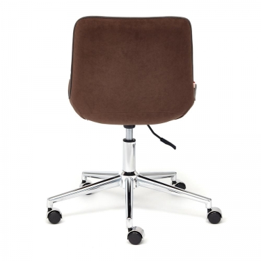 Кресло Tetchair STYLE флок , коричневый, 6