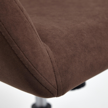 Кресло Tetchair MODENA хром флок , коричневый, 6