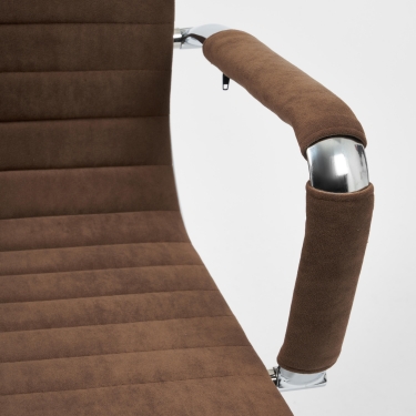 Кресло Tetchair URBAN-LOW флок , коричневый, 6