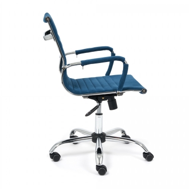 Кресло Tetchair URBAN-LOW флок , синий, 32