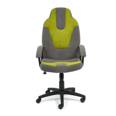 Кресло Tetchair NEO 3 флок , серый/олива, 29/23
