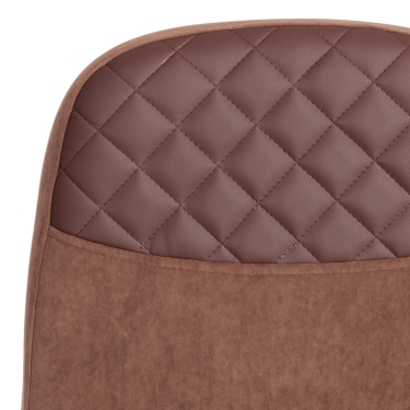 Кресло Tetchair ADVANCE флок/кож/зам , коричневый, 6/36-36