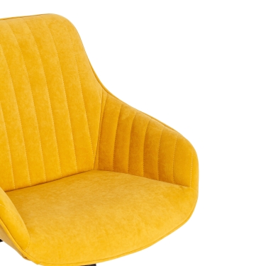 Кресло Tetchair DUBLIN велюр Clermon, горчичный, 170