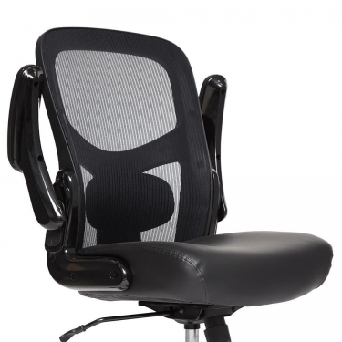Кресло Tetchair BIG-1 сетка/рецикл. кожа, черный