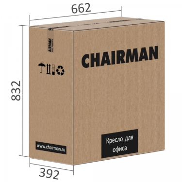 Кресло руководителя Chairman CHAIRMAN 795 кожа Коричневый Bruno