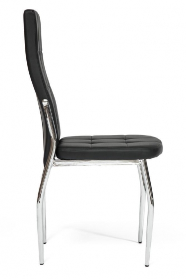 Стул Tetchair ELFO mod.35 металл/экокожа, 45х53х100х47см, хром/черный