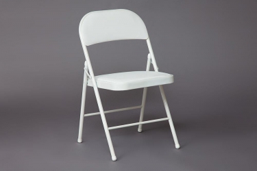Стул складной Tetchair FOLDER mod. 032 каркас металл, сиденье/спинка экокожа, 415176см, белый