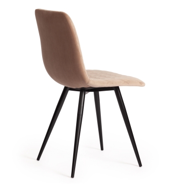 Стул полубарный Tetchair CHILLY mod. 7095пб ткань/металл, 53x44x94 см, высота до сиденья 66 см, бежевый barkhat 5/черный