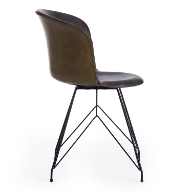 Стул Tetchair CHILLY mod. 7095-1 ткань/металл, 45x53х88 см, высота до сиденья 50 см, коралловый barkhat 15 /белый