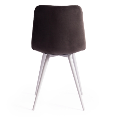 Стул Tetchair CHILLY mod. 7095-1 ткань/металл, 45x53х88 см, высота до сиденья 50 см, серый barkhat 26/черный