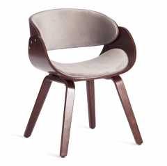 Стул Tetchair LANDO mod.8036 дерево / ткань, 59х53х75 см, орех/серый
