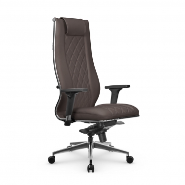 Кресло руководителя Метта Мetta L 1m 50M/2D Infinity Easy Clean MPES Комплект 2 Темно-коричневое