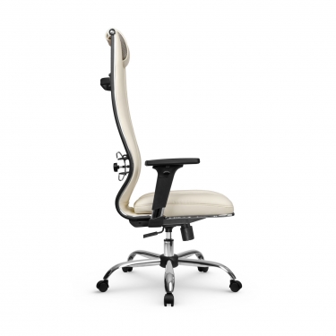 Кресло руководителя Метта Мetta L 1m 50M/2D Infinity Easy Clean MPES Комплект 5 Молочное