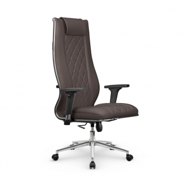 Кресло руководителя Метта Мetta L 1m 50M/2D Infinity Easy Clean MPES Комплект 9 Темно-коричневое
