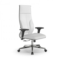 Кресло руководителя Метта Мetta L 1m 46/2D Infinity Easy Clean MPES Комплект 3 Белое