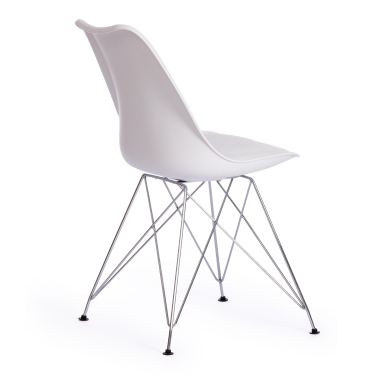 Стул Tetchair TULIP IRON CHAIR mod.EC-123 металл/пластик, 54,54883,5см, white белый