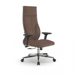 Кресло руководителя Метта Мetta L 1m 46/4D Infinity Easy Clean MPES Комплект 3 Светло-коричневое