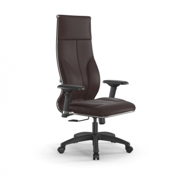 Кресло руководителя Метта Мetta L 1m 46/4D Infinity Easy Clean MPES Комплект 4 Темно-коричневое