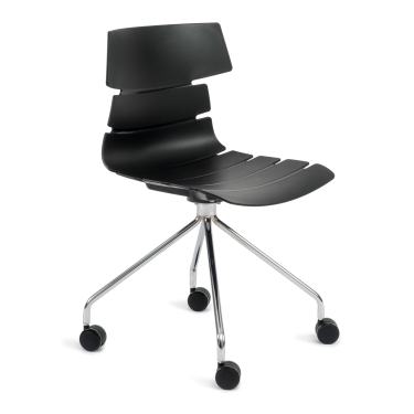 Стул офисный Tetchair HANSEN mod. 606-1 Черный/хром