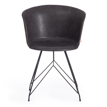 Стул Tetchair CHILLY mod. 7095-1 ткань/металл, 45x53х88 см, высота до сиденья 50 см, бежевый barkhat 5/белый