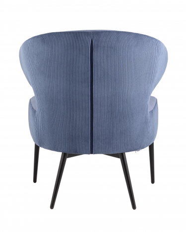 Кресло лаунж Stool Group Royal Stripes велюр Синий