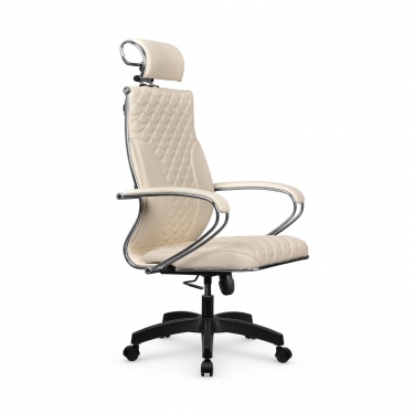 Кресло руководителя Метта Metta L 2c 44C/K116 Infinity Easy Clean MPES Комплект 8 Молочное
