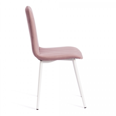 Стул Tetchair ARC Велюр/металл , 46 х 52 х 88 см, пыльно-розовый/белый