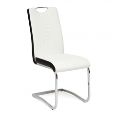 Стул Tetchair STERN mod.1314 металл/экокожа, 42х62х97,5 см, черный/белый