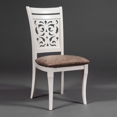 Стул Tetchair VAN HALLEN mod. 2433S ткань/металл, 54,5х53,5/76 см, высота до сиденья 46 см, коралловый/черный