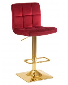 Стул барный DOBRIN DOBRIN GOLDIE Бордовый велюр MJ9-43