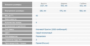 Картотечный шкаф ЗМК Промет AFC-06