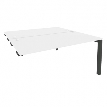 Рабочая станция на П-образном м/к с опорной тумбой левая Рива Metal System Б.РС-СТС-2.4 Л Акация/Антрацит