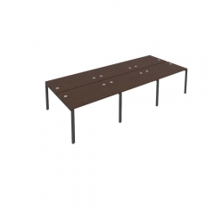Рабочая станция на 6 раб.места Рива Metal System Б.СМ-6.2 Венге/Антрацит