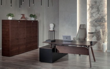 Греденция двухдверная Profoffice RAIL SET_Gredenza_2d_RT Дуб Табак