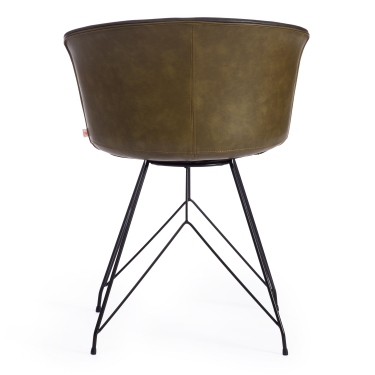 Стул барный Tetchair DORO mod. 9088S пластик/металл, 53,5 х 52 х 74 х 97,5 см , Grey Cерый 7 / Brown Коричневый 9 / черный