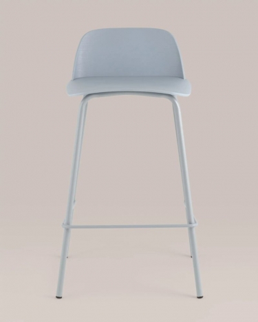 Стул полубарный Stool Group Mist Серо-голубой