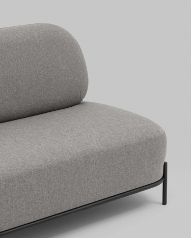 Диван Stool Group Стоун рогожка Серый