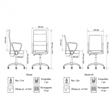 Компьютерное кресло Новый Стиль Master GTPH Ch1 W01T01
