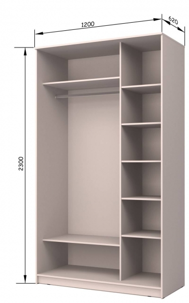 Шкаф-купе Аллоджио Хит-23-17-11 Аруба Венге