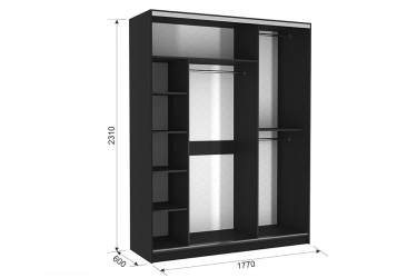 Шкаф-купе Мебельсон Бассо 7-600 79 SK-01B52 дуб сонома