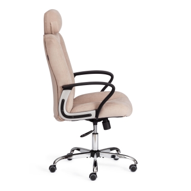 Кресло Tetchair OXFORD хром флок , бежевый, 7