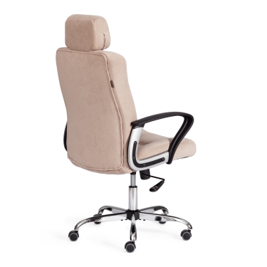 Кресло Tetchair OXFORD хром флок , бежевый, 7