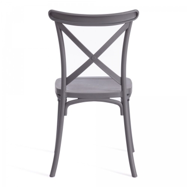 Стул Tetchair CROSS mod. PL24 / 1 шт. в упаковке пластик, 48 х 58 х 89 см, Dark-grey темно-cерый 15537