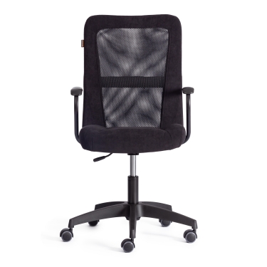 Кресло Tetchair STAFF флок/ткань, черный, 35/W-11